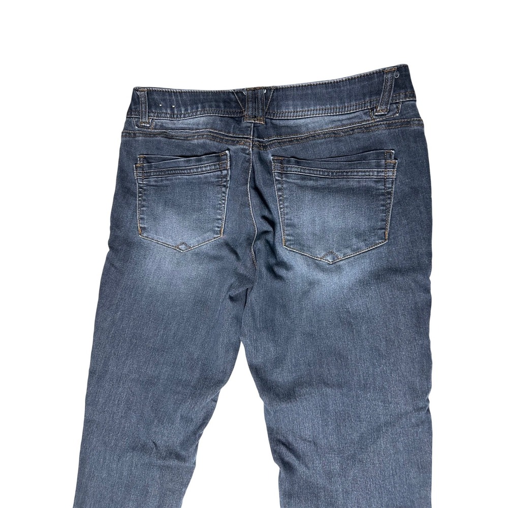 Democracy Ab Technology Skinny Jeans Womens 4 Dark Wash Distressed Stretch - Picture 4 of 8